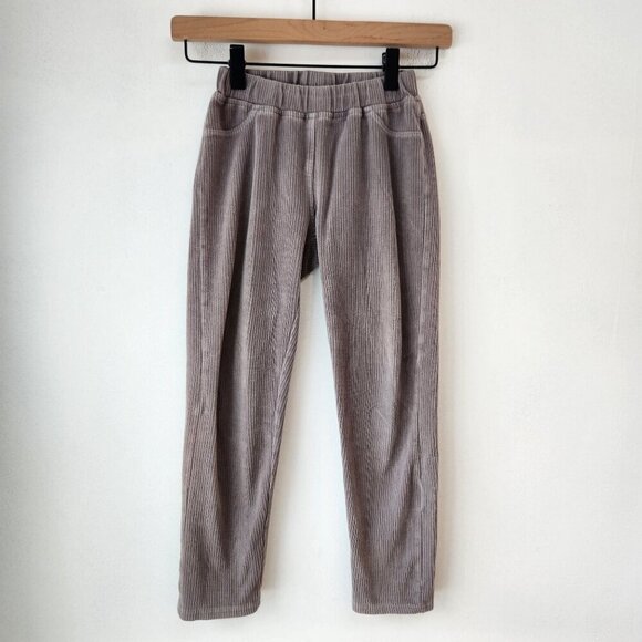Hanna Andersson Gray Corduroy Pull-On Pants Basics Youth Girls 8 (130 cm) - Picture 1 of 6